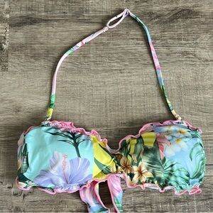 MC2 Saint Barth Floral Bikini - Blue, Pink, Yellow, Green